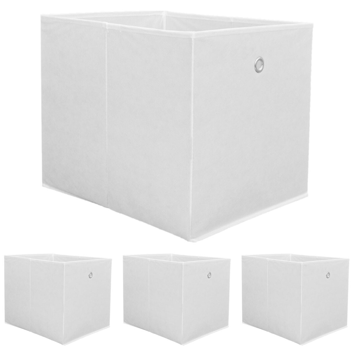 Faltbox Set 4 Boxen für Kallax Regal weiß...