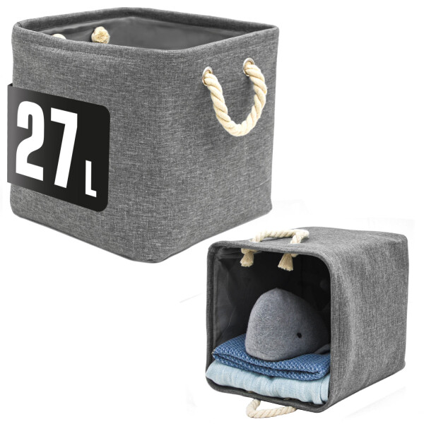 DuneDesign, Aufbewahrungsbox Cube Filz Blau 33x38x33cm