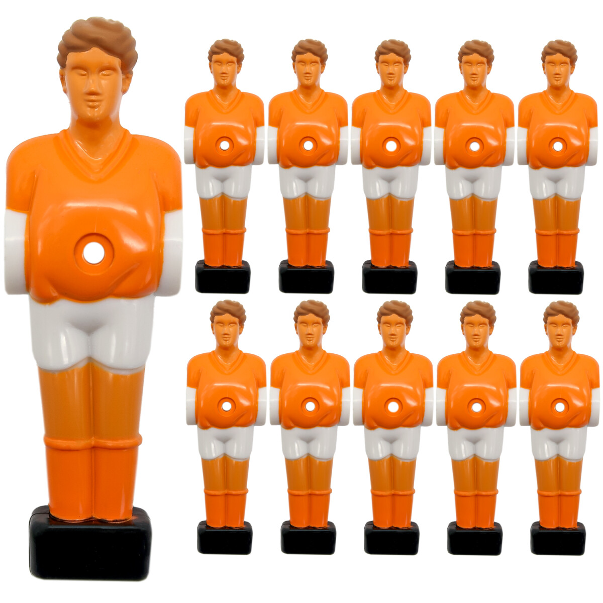 11 Tischkicker Figuren 13mm Niederlande Orange - Tisch...